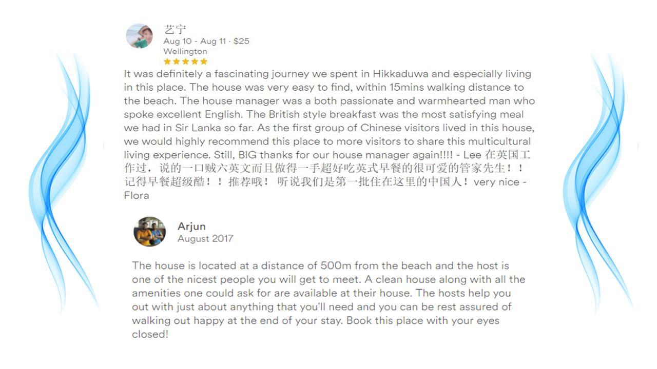 Wellington Villa Hikkaduwa Eksteriør billede